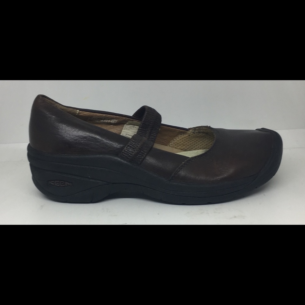 Keen Womens Moc Toe Mules Loafers Shoes Brown Sz 7